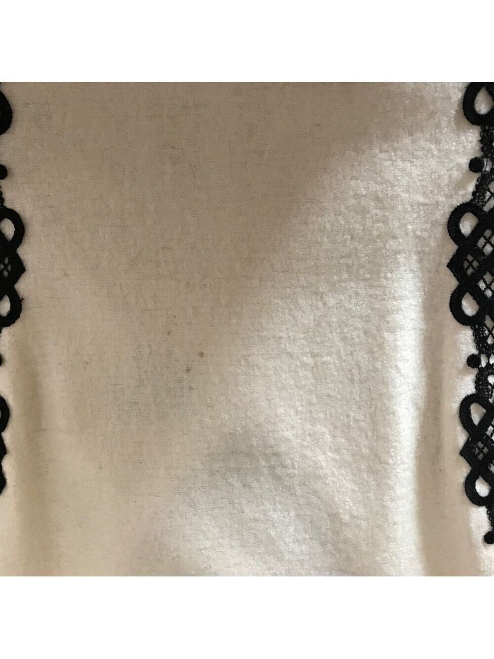 Banana Republic Sheath Dress Lace Trim Winter White Size 4 - Picture 12 of 13
